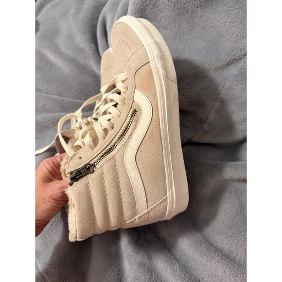 Vans Sk8-Hi Cozy Hug Lined Biscotti Beige shoes Size Men’s 7.5 / Women’s 9 - Picture 6 of 7